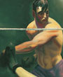 Dempsey and Firpo, Artist George Bellows, 1924, Whitney Museum of American Art
