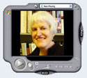 Media player icon showing Georgina Kleege