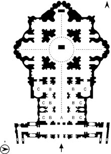 Tactile diagram of St. Peter's in Rome